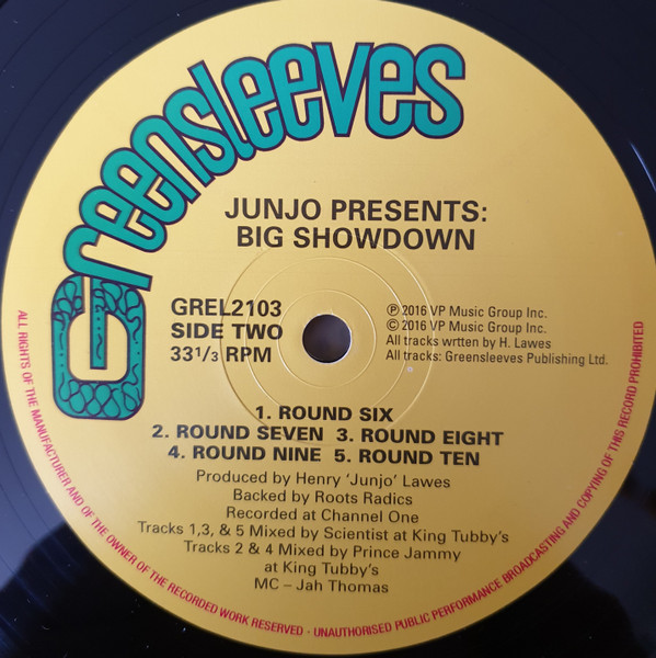 Henry "Junjo" Lawes - Big Showdown | Greensleeves Records (GREL 2103) - 4 Henry "Junjo" Lawes - Big Showdown | Greensleeves Records (GREL 2103) - 4