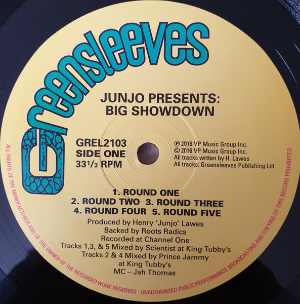Henry "Junjo" Lawes - Big Showdown | Greensleeves Records (GREL 2103) - 3 Henry "Junjo" Lawes - Big Showdown | Greensleeves Records (GREL 2103) - 3