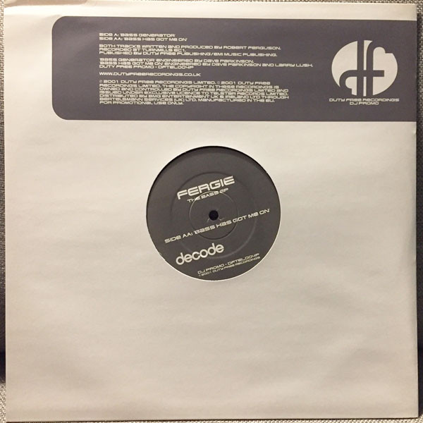 Fergie - The Bass EP | Duty Free Recordings (DF TEL 004P) - 2