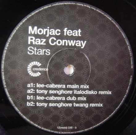 Morjac Feat Raz Conway - Stars | Credence (12creddj036) - 4 Morjac Feat Raz Conway - Stars | Credence (12creddj036) - 4