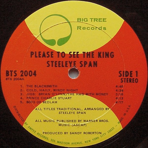 Steeleye Span - Please To See The King | Big Tree Records (BTS 2004) - 3