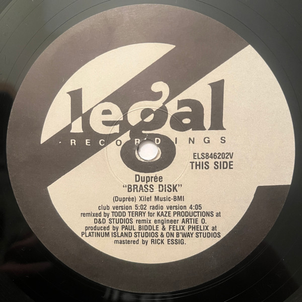 Dupree - Brass Disk | E Legal (ELS846202V) - 2