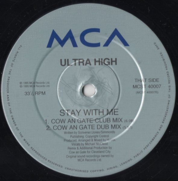 Ultra High - Stay With Me | MCA Records (MCST 40007) - 4