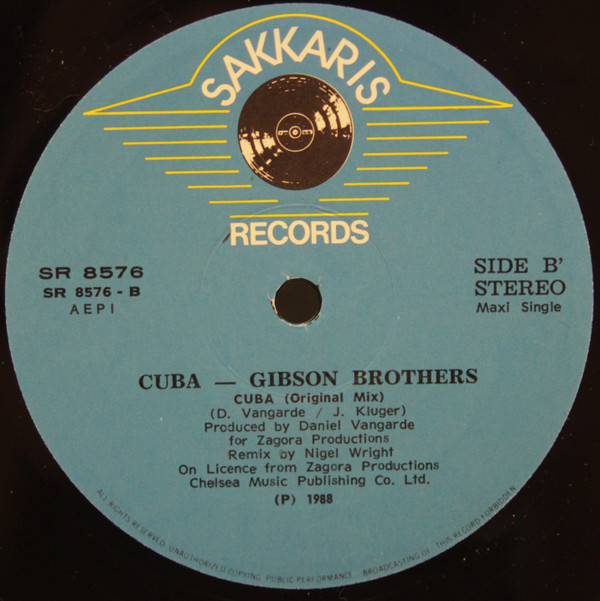 Gibson Brothers - Cuba (Remix) | Sakkaris Records (SR 8576)