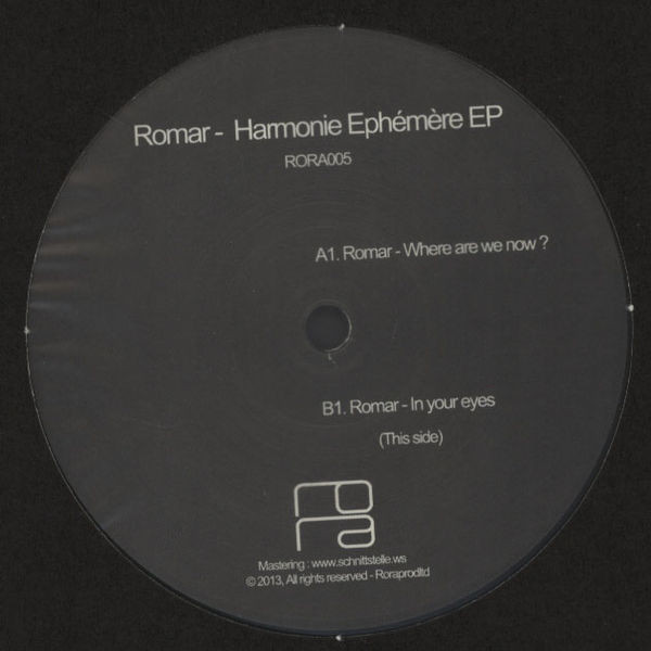 Romar - Harmonie Ephémère EP | RORA (RORA005) - main