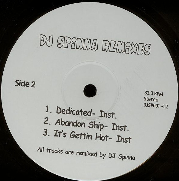Various - DJ Spinna Remixes | Not On Label (DJSP001-12) - 2