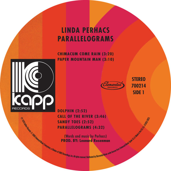 Linda Perhacs - Parallelograms | Kapp Records (700214) - 2