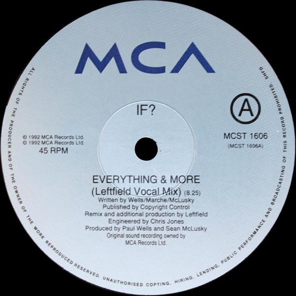 If? - Everything & More | MCA Records (MCST 1606) - 3