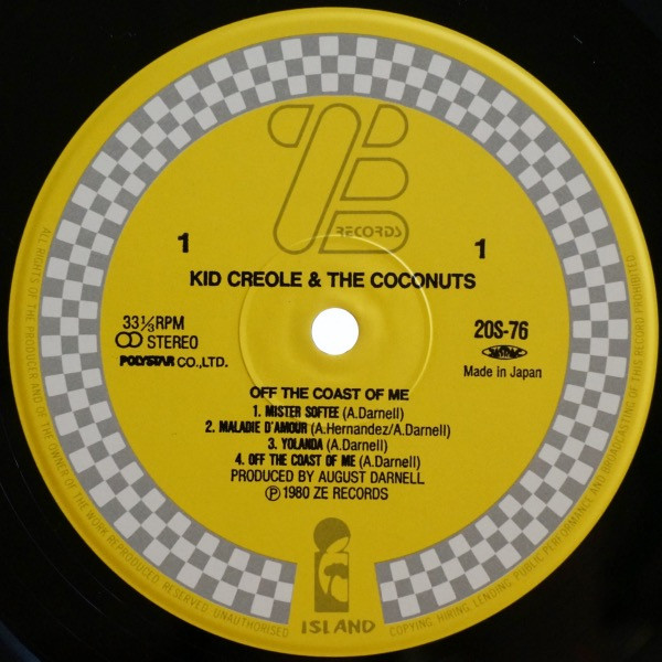 Kid Creole And The Coconuts - Off The Coast Of Me | Island Records (20S-76) - 4