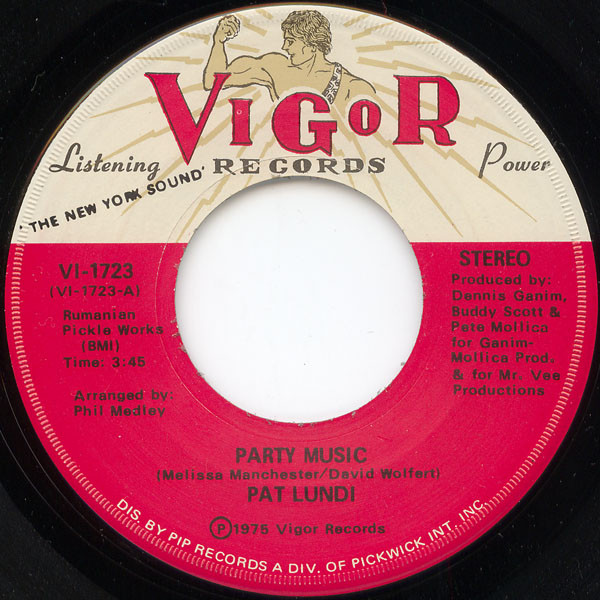 Pat Lundy - Party Music | Vigor Records (VI-1723)