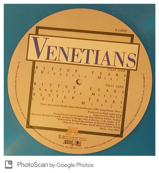 The Venetians - Bitter Tears | Parole Records (X 14590) - 3 The Venetians - Bitter Tears | Parole Records (X 14590) - 3