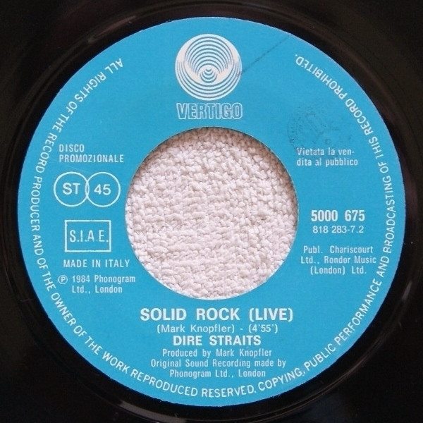 Dire Straits - Solid Rock (Live) / Two Young Lovers / Intro: The Carousel Waltz | Vertigo (5000 675) - 3