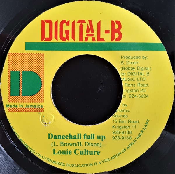 Louie Culture - Dancehall Full Up | Digital-B (none)