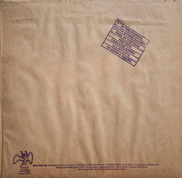 Led Zeppelin - In Through The Out Door | Swan Song (SS 59410) - 4