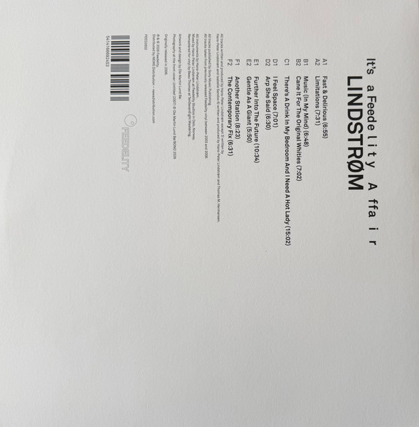 Lindstrøm - It's A Feedelity Affair | Feedelity (FEED2602) - 2