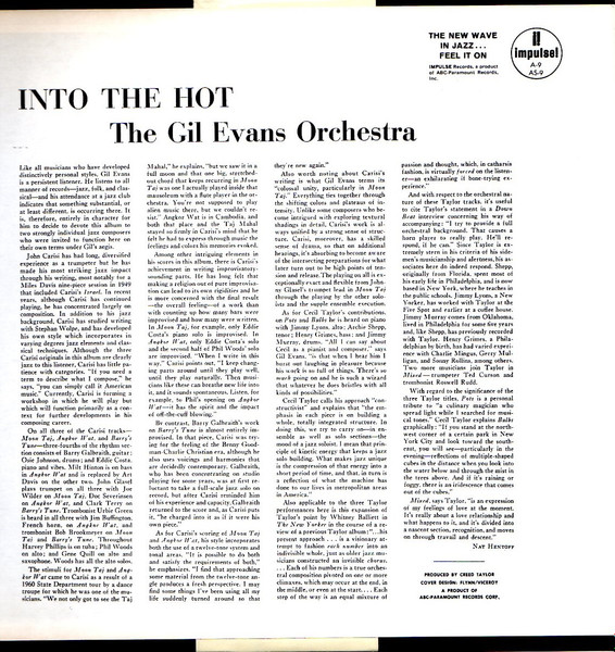 Gil Evans And His Orchestra - Into The Hot | Impulse! (AS-9) - 3