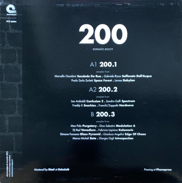 Donato Dozzy - 200 | electronique.it (ELE-R004) - 2