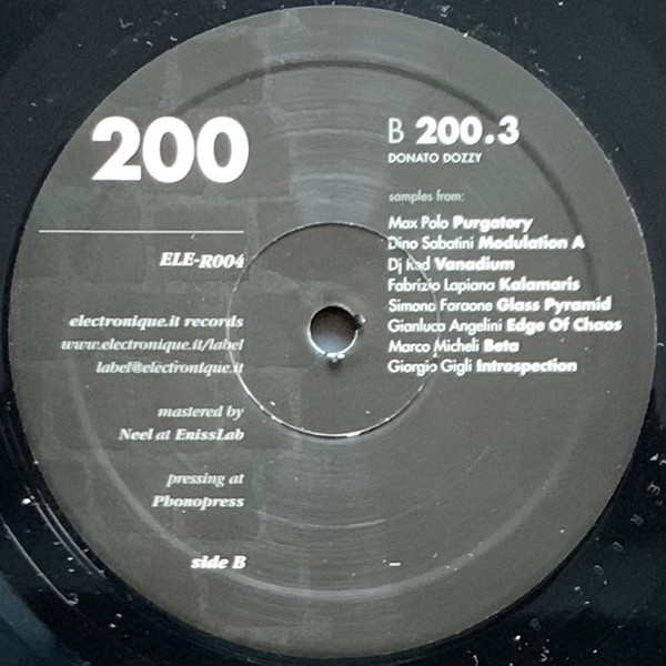 Donato Dozzy - 200 | electronique.it (ELE-R004) - 4