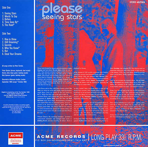 Please - Seeing Stars | Acme (ADLP1028) - 2 Please - Seeing Stars | Acme (ADLP1028) - 2