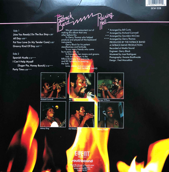 The Fatback Band - Raising Hell | Event Records Inc. (SEW 028) - 2 The Fatback Band - Raising Hell | Event Records Inc. (SEW 028) - 2