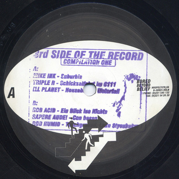 Various - 3rd Side Of The Record - Compilation One | Bored Beyond Belief Records (BN 496) - 3 Various - 3rd Side Of The Record - Compilation One | Bored Beyond Belief Records (BN 496) - 3