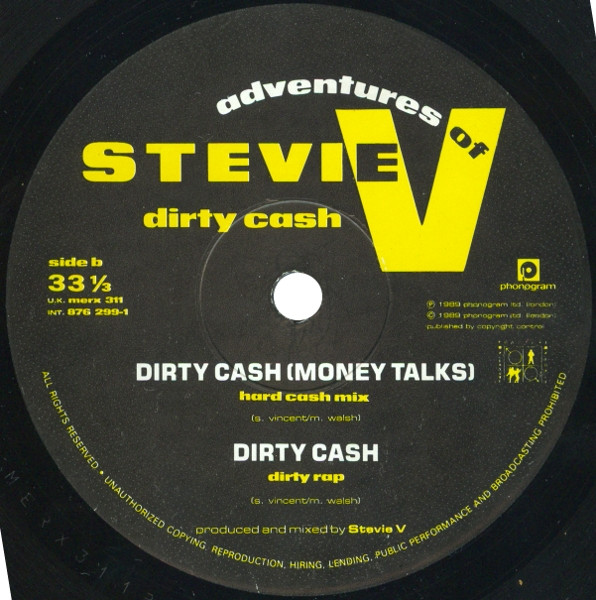 Adventures Of Stevie V. - Dirty Cash | Mercury (MERX 311) - 4 Adventures Of Stevie V. - Dirty Cash | Mercury (MERX 311) - 4