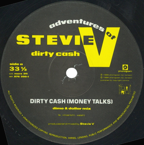 Adventures Of Stevie V. - Dirty Cash | Mercury (MERX 311) - 3 Adventures Of Stevie V. - Dirty Cash | Mercury (MERX 311) - 3