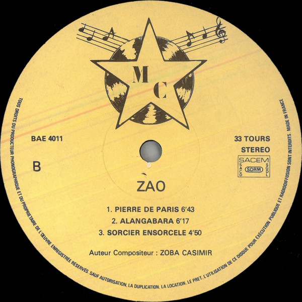 Zao - Ancien Combattant | Musi-Club (BAE 4011) - 4 Zao - Ancien Combattant | Musi-Club (BAE 4011) - 4