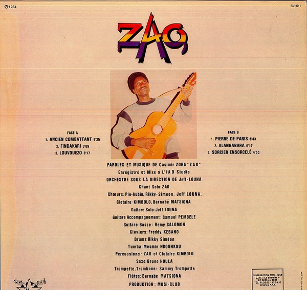 Zao - Ancien Combattant | Musi-Club (BAE 4011) - 2 Zao - Ancien Combattant | Musi-Club (BAE 4011) - 2