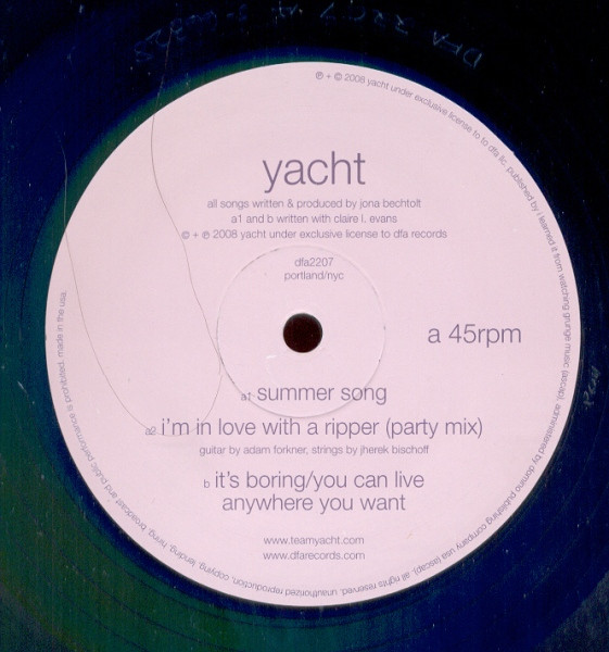 Yacht - Summer Song | DFA (dfa 2207) Yacht - Summer Song | DFA (dfa 2207)