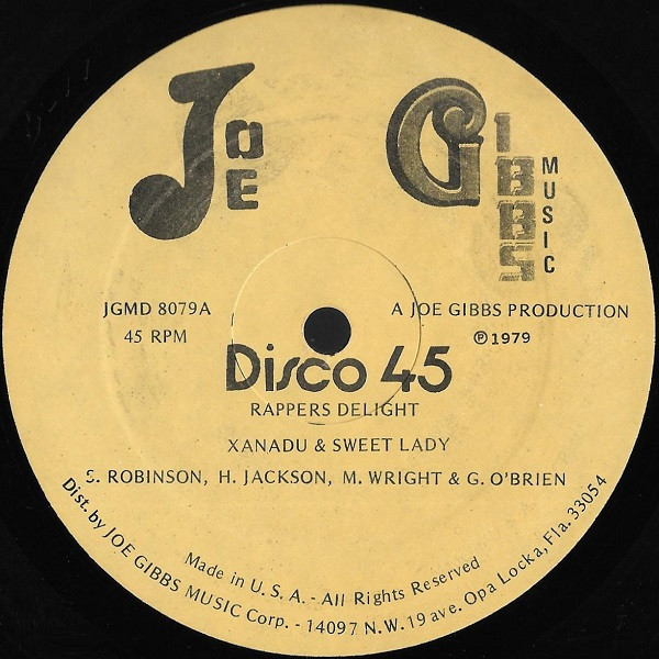 Xanadu & Sweet Lady - Rappers Delight | Joe Gibbs Music (JGMD 8079) - 3