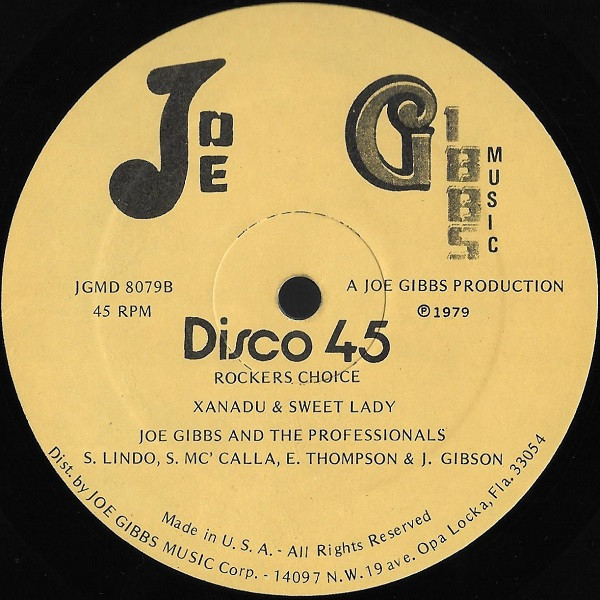 Xanadu & Sweet Lady - Rappers Delight | Joe Gibbs Music (JGMD 8079) - 4