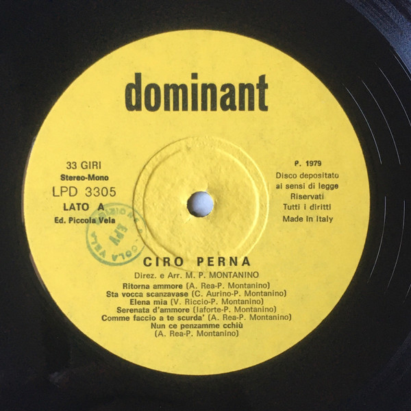 Ciro Perna - Ritorna Ammore | Dominant (LPD 3305) - 3