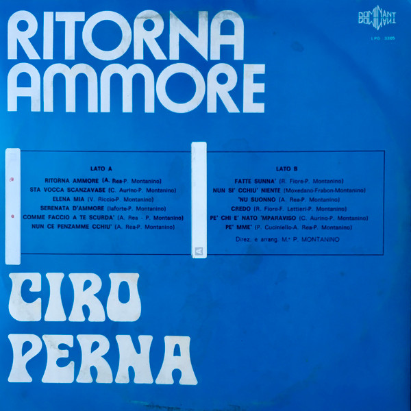 Ciro Perna - Ritorna Ammore | Dominant (LPD 3305) - 2