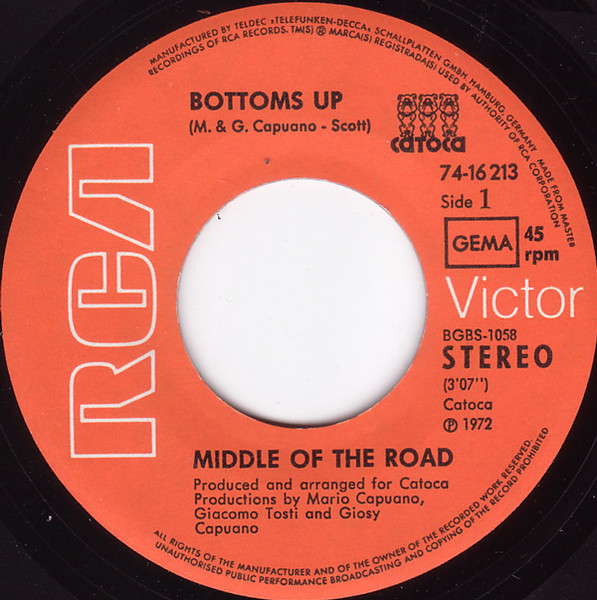 Middle Of The Road - Bottoms Up | RCA Victor (74-16 213) - 2 Middle Of The Road - Bottoms Up | RCA Victor (74-16 213) - 2
