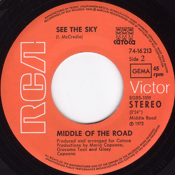 Middle Of The Road - Bottoms Up | RCA Victor (74-16 213) - 3 Middle Of The Road - Bottoms Up | RCA Victor (74-16 213) - 3