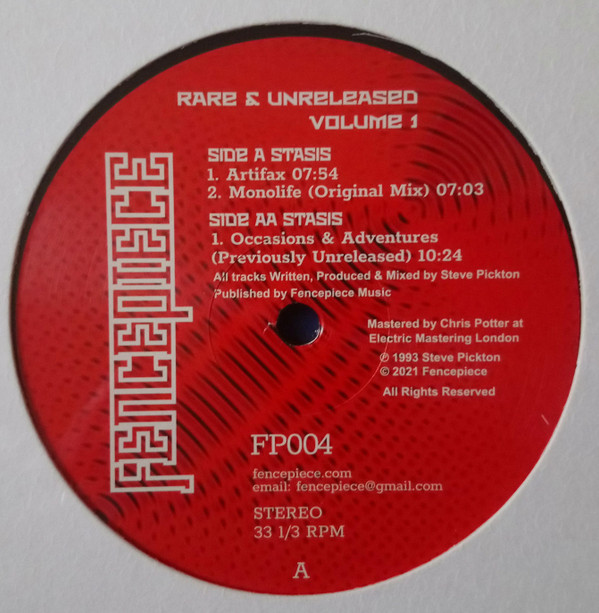 Stasis - Rare & Unreleased Volume 1 | Fencepiece (FP004) - main