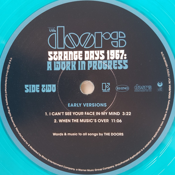 The Doors - Strange Days 1967: A Work In Progress | Rhino Records (RCV1 727372) - 4