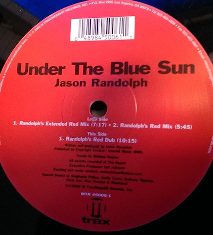 Jason Randolph - Under The Blue Sun | M Trax (MTR 45006-1) - main