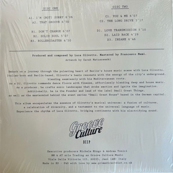 Luca Olivotto - That Groove LP | Groove Culture Deep (GCVDEEP004) - 2 Luca Olivotto - That Groove LP | Groove Culture Deep (GCVDEEP004) - 2