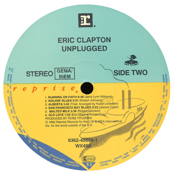 Eric Clapton - Unplugged | Duck Records (9362-45024-1) - 5 Eric Clapton - Unplugged | Duck Records (9362-45024-1) - 5