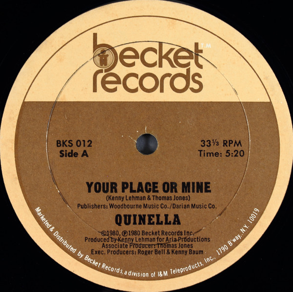 Quinella - Your Place Or Mine | Becket Records (BKS 012)