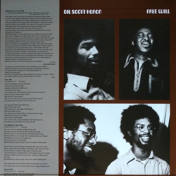 Gil Scott-Heron - Free Will | BGP Records (HIQLP 023) - 2 Gil Scott-Heron - Free Will | BGP Records (HIQLP 023) - 2