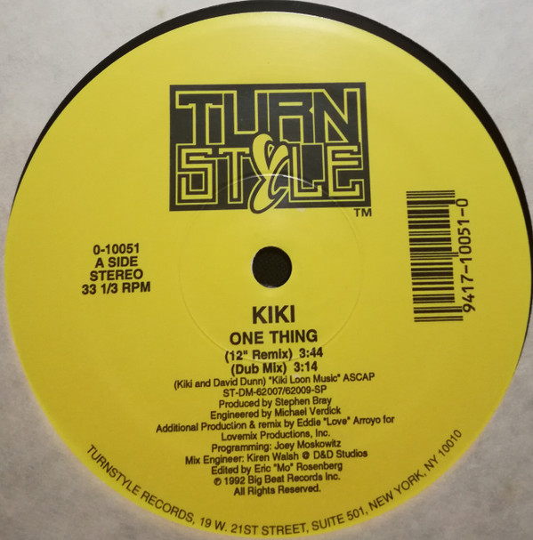 Kiki - One Thing | Turnstyle Records (0-10051)