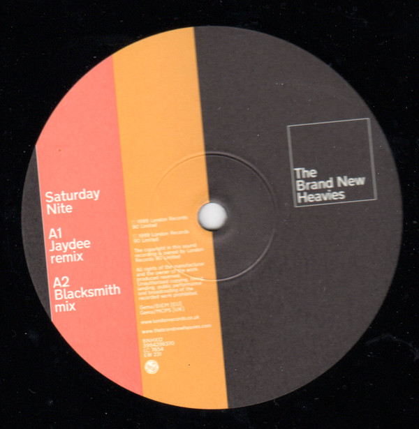 The Brand New Heavies - Saturday Nite | London Records (BNHX 12) - 3