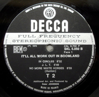 T2 - It'll All Work Out In Boomland | Decca (SKL 5050B) - 3