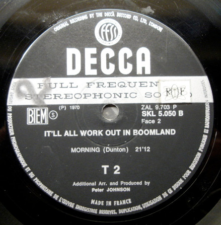 T2 - It'll All Work Out In Boomland | Decca (SKL 5050B) - 4