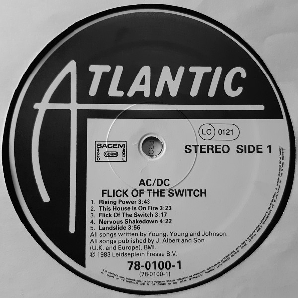AC/DC - Flick Of The Switch | Atlantic (78-0100-1) - 4