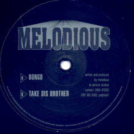 Melodious - Bongo / Take Dis Brother | Syrous (SYROUS 001) - main