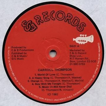 Carroll Thompson - Carroll Thompson | S & G Records (SG 21) - 3 Carroll Thompson - Carroll Thompson | S & G Records (SG 21) - 3